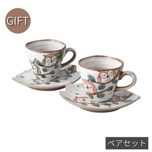 美浓烧 茶杯盘组/杯碟套装 礼品套装 日本制造