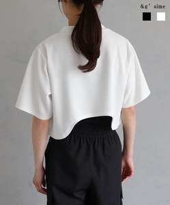 バックカーブTシャツ/&g'aime2024春夏新作