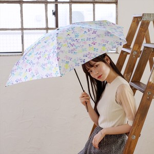 《2024春夏新作》【雨傘】折傘 ポケラレインボーフラワー5段ミニ
