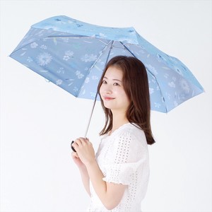 《2024春夏新作》【晴雨兼用傘】折傘 遮光 2サイドフラワーシャドーミニ