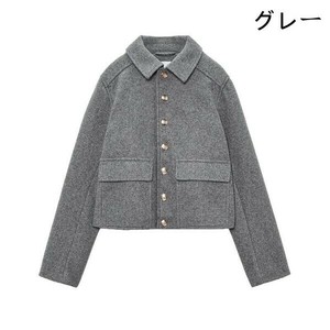 アウター    カジュアル   無地  長袖 快適 レディースファッション  YMA3347