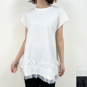T-shirt Pullover Tulle Sleeveless Tops Short-Sleeve 2024 Spring/Summer