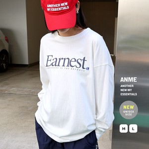 Earnest ロゴ プリント 長袖 Tシャツ