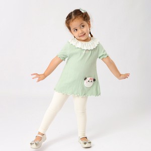 Kids' Short Sleeve T-shirt Little Girls Series Ribbon Pocket Tops Panda