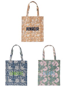 Tote Bag Boucle Printed Embroidered