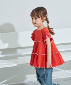Kids' Short Sleeve Shirt/Blouse Color Palette Tunic Tiered