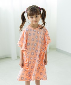 Kids' Casual Dress Patterned All Over Pudding Floral Pattern