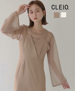 Casual Dress CLEIO One-piece Dress Sheer Tops