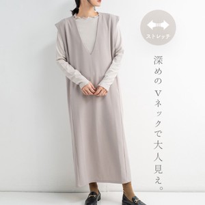 [SD Gathering] Casual Dress V-Neck One-piece Dress Georgette 【2024NEW】