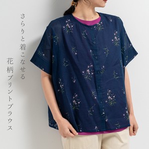 Button Shirt/Blouse Flower Print 【2024NEW】