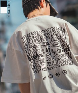 【SIDEWAYSTANCE】半袖typoプリントTシャツ