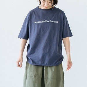 【レディース】ソフトコットン天竺 - ラウンドヘムプリントTシャツ
