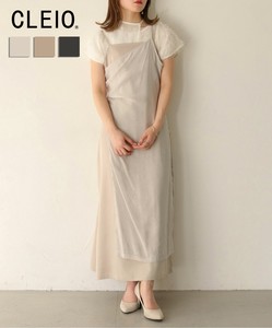 Casual Dress Sheer-layered One-piece Dress