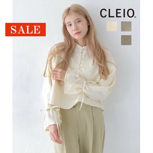 【SALE】袖リボンタックブラウス/CLEIO