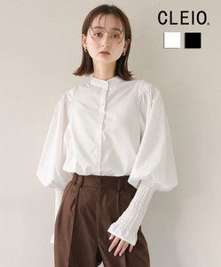 Button Shirt/Blouse CLEIO Shirring Switching