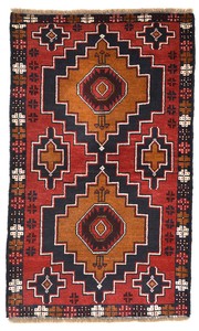 アフガン トライバル バルーチ 民族柄 手織 ウール 絨毯 A009
