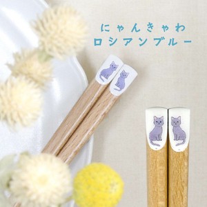 筷子 可爱 猫用品 动物 猫 22.5cm 日本制造