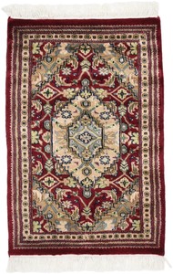 パキスタン 絨毯 9×12 ウール 手織 玄関マットサングラー 民族柄 赤系 SG-03