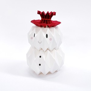 kika block  Snowman（日本製）ペーパークラフト　インテリア雑貨