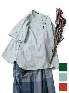Button Shirt/Blouse Pullover Stripe Spring/Summer Cotton