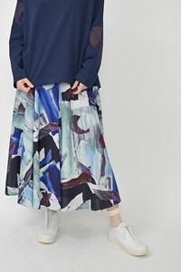 Skirt Printed Flare Skirt