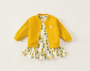 Kids' Casual Dress Floral Pattern Cardigan Sweater Spring Kids