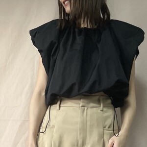 Button Shirt/Blouse Pullover Drawstring 2024 Spring/Summer