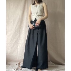 Full-Length Pant Layered Wide Pants 2024 Spring/Summer