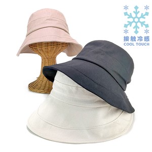 【2024春夏新作】−5°接触冷感後ろゴムミドルキャペリン　レディース帽子