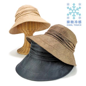 ★SS　−5°接触冷感ポリリネンキャペリン　レディース帽子