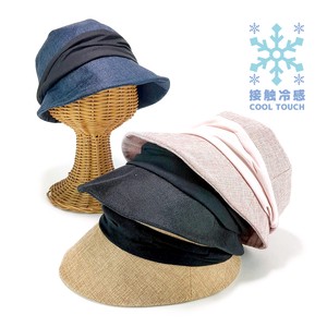 ★SS　−5°接触冷感ポリリネンクロッシェキャスケット　レディース帽子