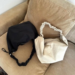 [SD Gathering] Tote Bag Gathered Plain Color Lightweight Shoulder Large Capacity