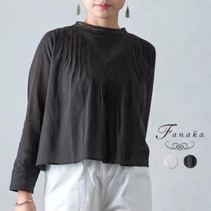 [SD Gathering] Button Shirt/Blouse Pintucked Blouse Fanaka Embroidered Antique Lace