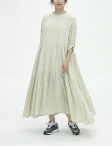 [SD Gathering] Casual Dress Long Sleeves Spring/Summer One-piece Dress Tiered