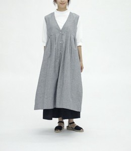 [SD Gathering] Casual Dress Spring/Summer Sleeveless Front Opening One-piece Dress