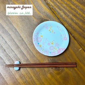 小皿　桜とねこ　美濃焼　日本製