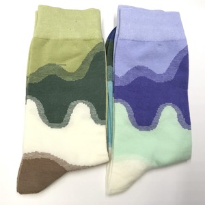 Crew Socks Design Wave Colorful Socks Ladies'