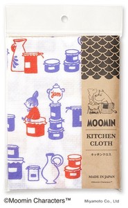 ムーミンキッチンクロス【ジャム】　日本製　お皿拭き