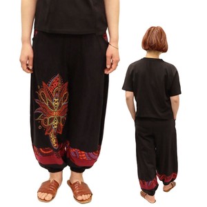 Full-Length Pant Printed Embroidered Cut-and-sew