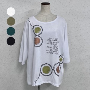 T-shirt Pudding T-Shirt Spring/Summer Embroidered 【2024NEW】