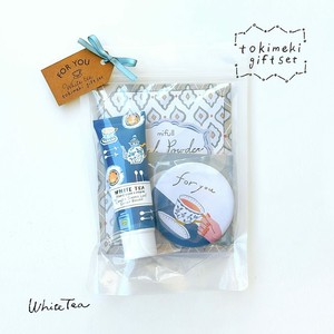 【mifull】tokimeki gift set ホワイトティー ハンドクリーム 入浴剤 あぶらとり紙