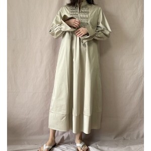 Casual Dress Pintucked One-piece Dress 2024 Spring/Summer