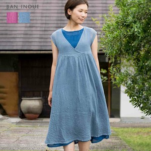 Casual Dress Linen One-piece Dress Made in Japan