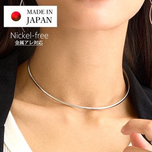 [SD Gathering] Plain Gold Chain Nickel-Free Necklace Simple Made in Japan
