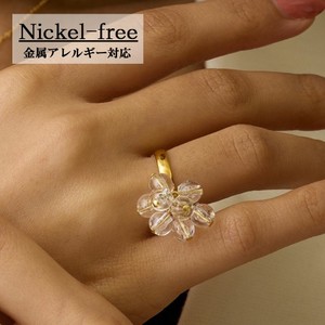 [SD Gathering] Gold-Based Ring Pearl Rings Jewelry Clear Made in Japan