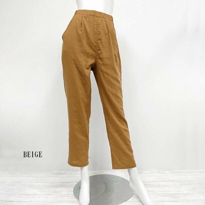 Full-Length Pant Double Gauze Tuck Pants Cotton