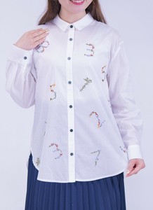 【新作】 ミセスファッション 綿刺繍UV ブラウス UVケア 紫外線カット シャツ 夏