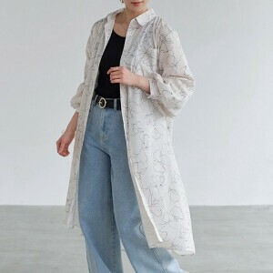 Casual Dress Voluminous Sleeve Tunic Patterned Flower Floral Pattern [2024 NEW]