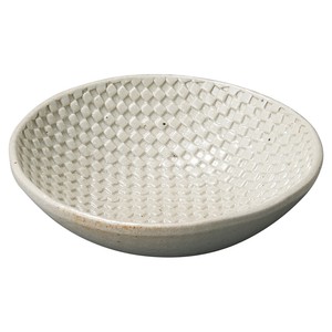 【信楽焼】モザイクホワイト 16cm丸鉢