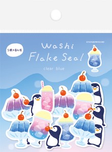 Furukawa Shiko Decoration Washi Flake Stickers Clear
